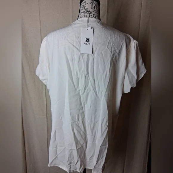 VDJ 2x Womens Blouse Ruffle Sleeve - Picture 3 of 7